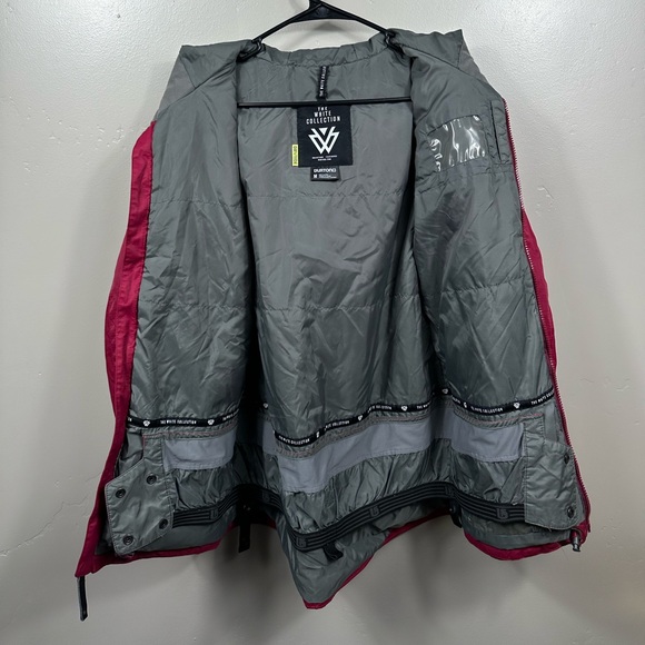 Burton TWC Boomsticks Jacket The White Collection Ski Jacket Women's Red Medium - Picture 5 of 13